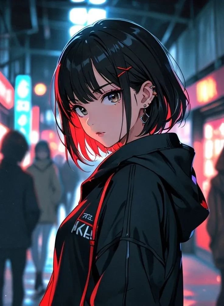 anime girl dp for Instagram, anime girl gazing at stars, dreamy anime dp