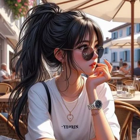 anime girl dp for Instagram, anime girl selfie, stylish anime dp