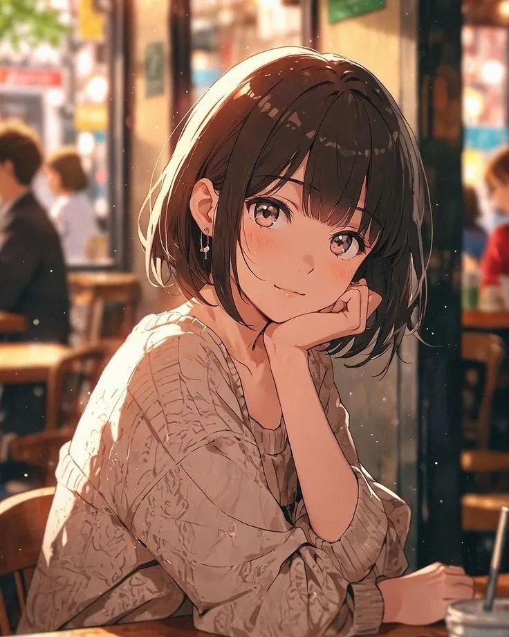 anime girl dp for Instagram, anime girl in hoodie, cozy anime dp